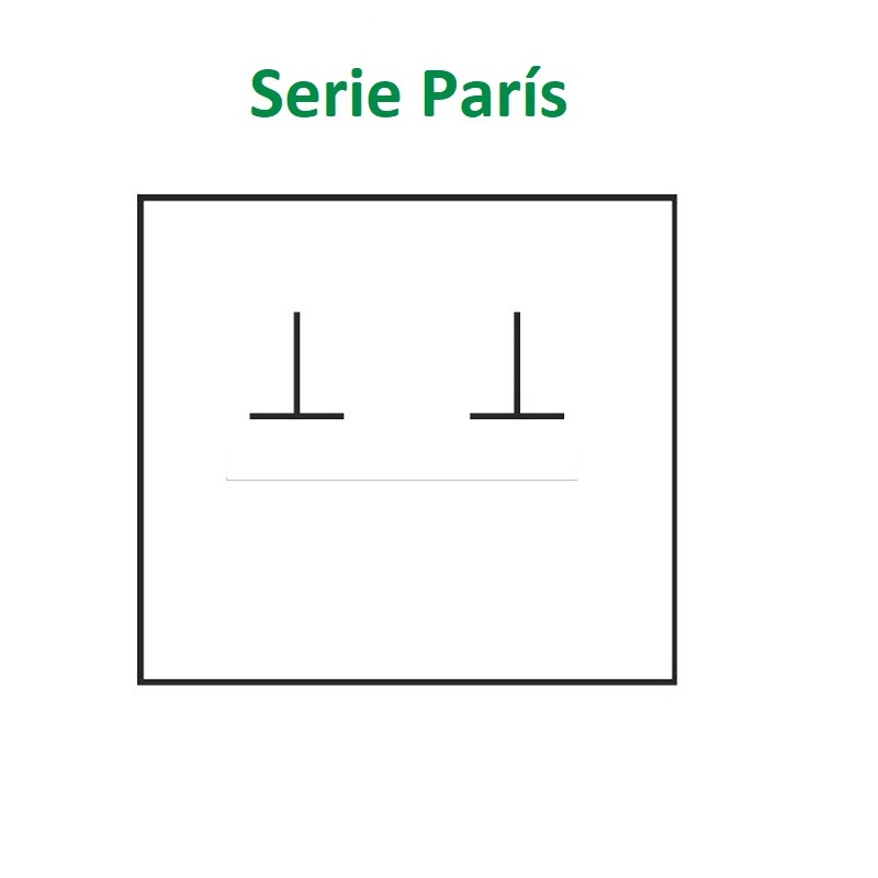 Estuche París pendientes grande 87x91x30 mm.